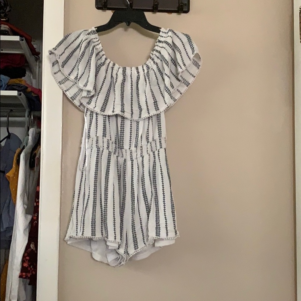 Cute, off the shoulder romper from Lulus